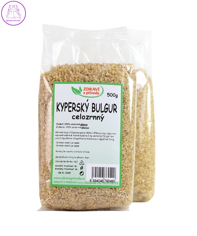 Bulgur kyperský celozrnný 500g ZP 1474