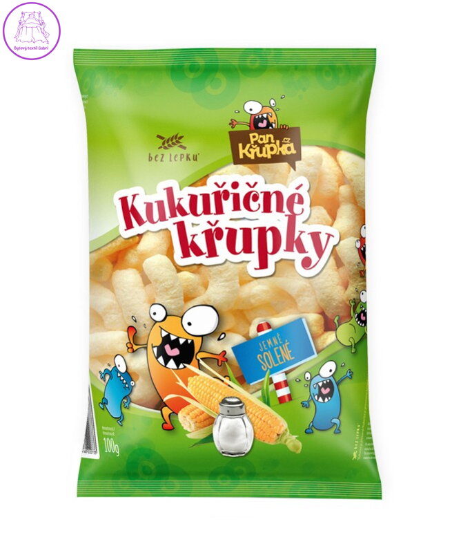 Křupky kukuřičné jemně solené 100g Rej 2130