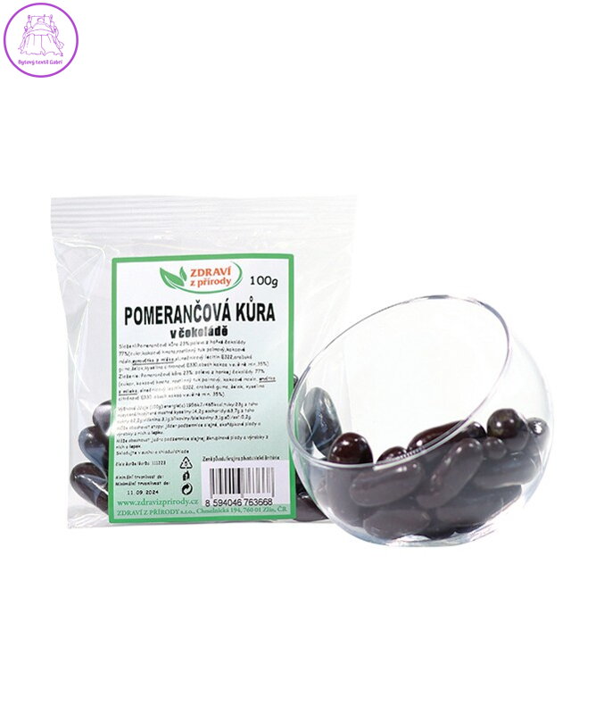 Pomerančová kůra v hořké čokoládě 100g ZP 3100
