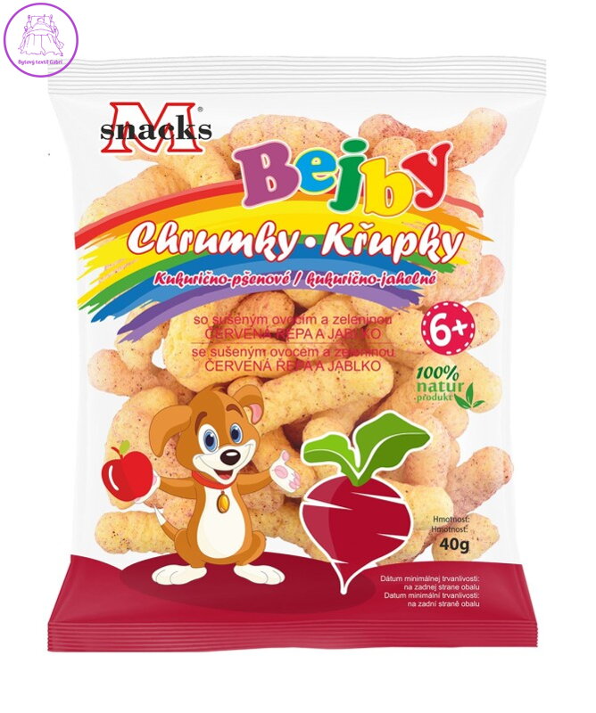 Křupky jablko + červená řepa 40g Chrástkovi 3324