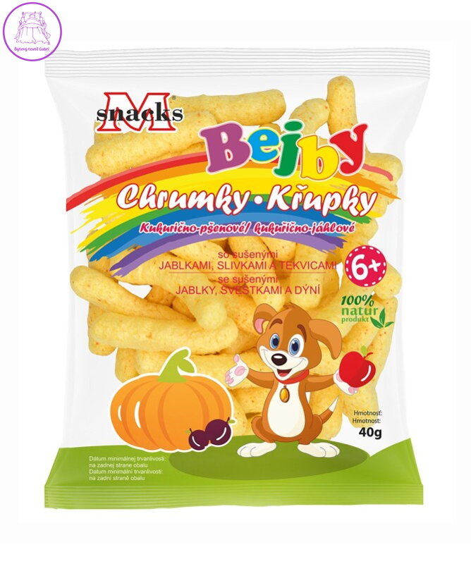 Křupky jablko+dýně+ švestka 40g Chrástkovi 3326