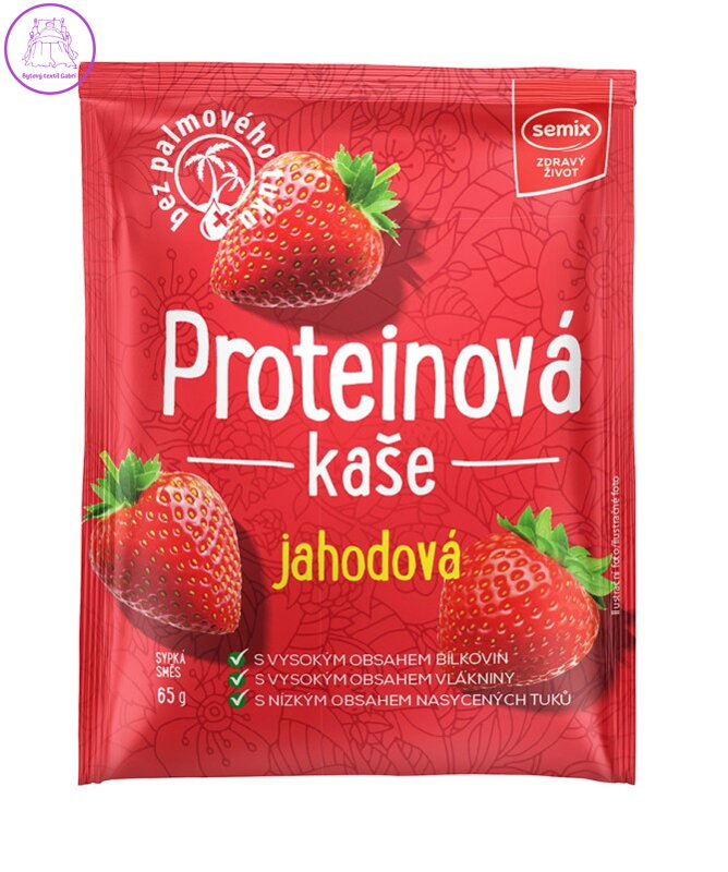 Kaše proteinová kaše jahoda 65g Semix 2518