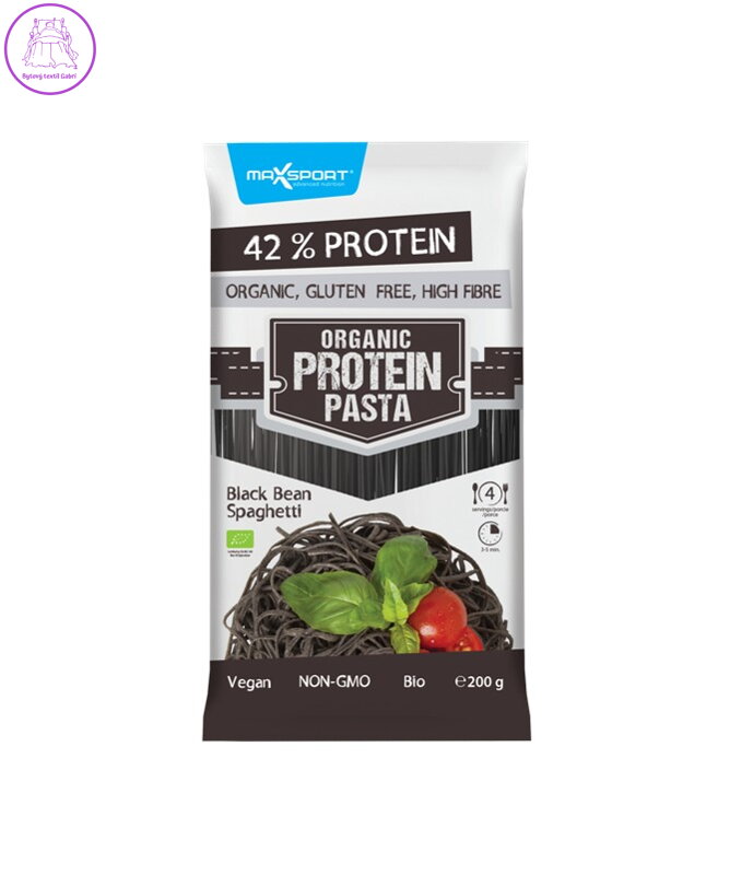 Protein pasta špagety - tmavé fazole 200g MaxSport 3269