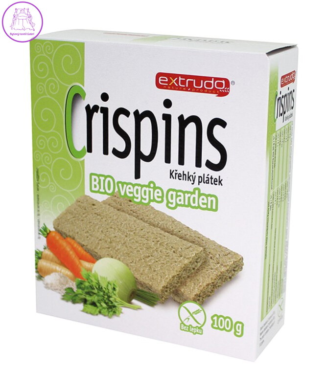 Crispins plátek vege garden 100g Extrudo 337 Crispins plátek vege garden 100g Extrudo 337