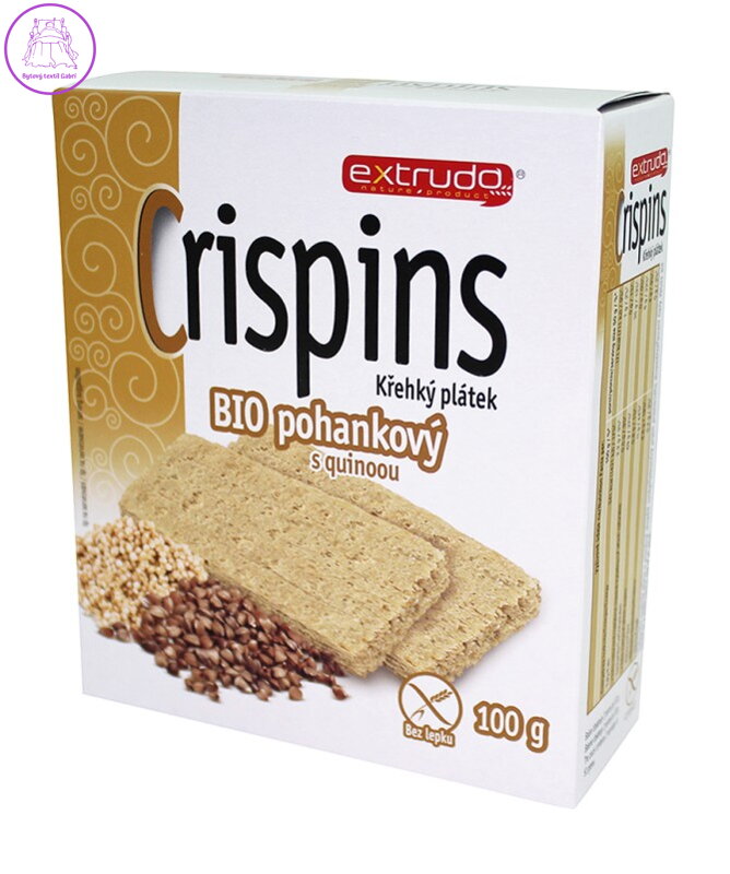 Crispins plátek pohankový s quinoou 100g Extrudo 335