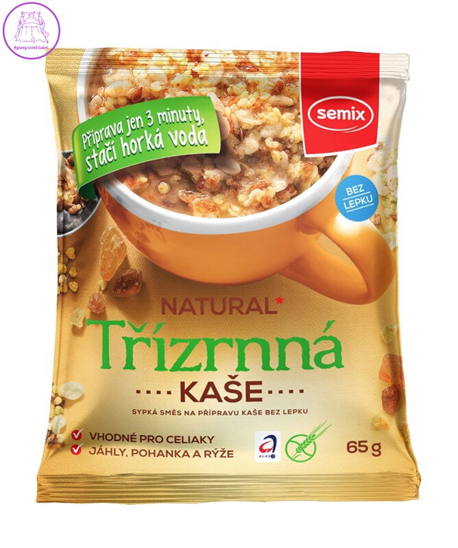 Kaše třízrnná natural 65g BZL Semix 2498